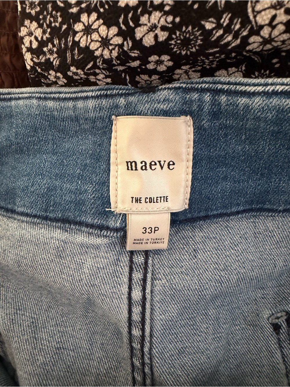 Maeve Light Blue Wide-Leg Jeans with Front Patch Pockets - Picture 3 of 3
